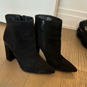 Black Suede Bootie